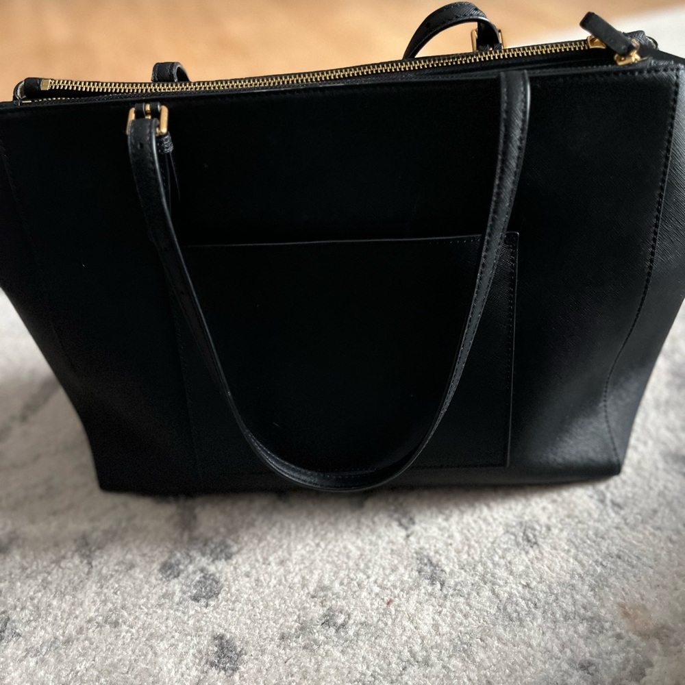 Tory Burch Emerson Tote in Black - Picture 8 of 11